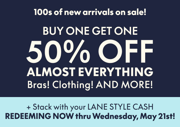 BOGO 50% Off Almost Everything