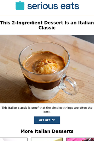 This 2-Ingredient Dessert Is an Italian Classic