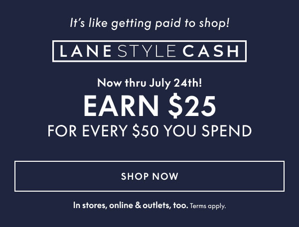 Earn $25 for Every $50 You Spend