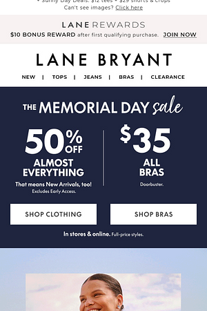 😎 50% OFF + $35 BRAS! Memorial Day Sale is ON 😎