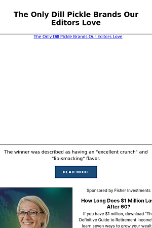 The Only Dill Pickle Brands Our Editors Love