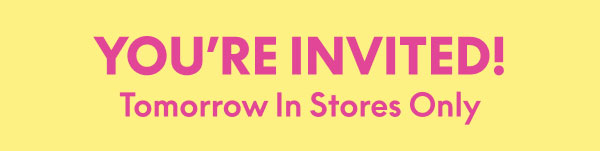 Shopping Party, April 26th in All Stores