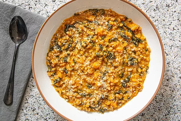 Butternut Squash and Kale Farrotto