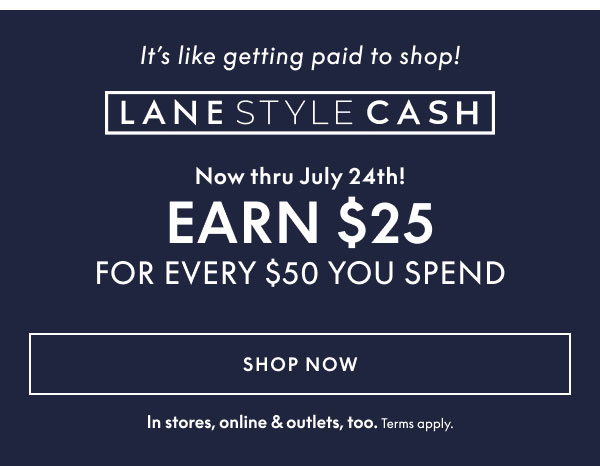 Earn $25 for Every $50 You Spend