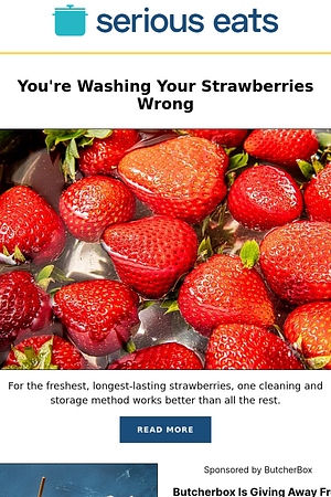 You're Washing Your Strawberries Wrong