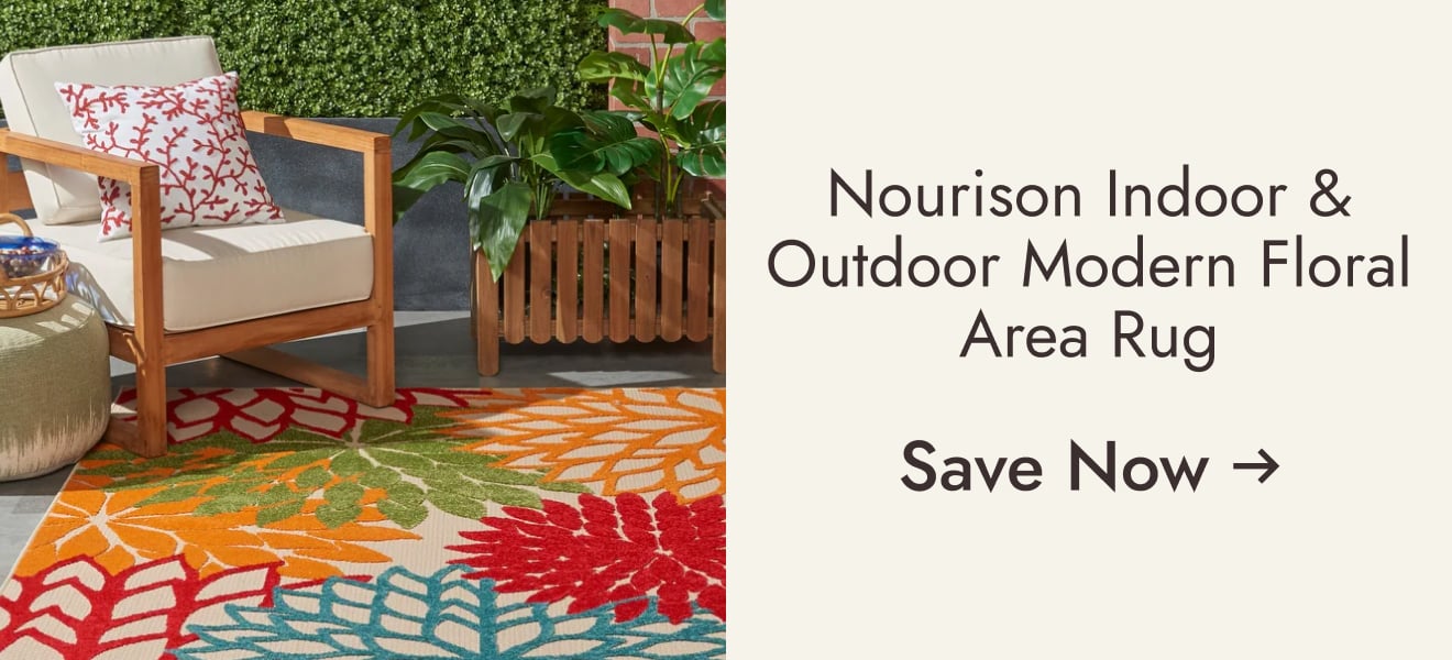 Nourison Aloha Floral Modern, Indoor/Outdoor Area Rug