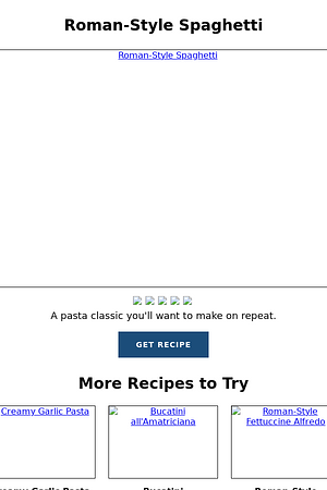 Roman-Style Spaghetti