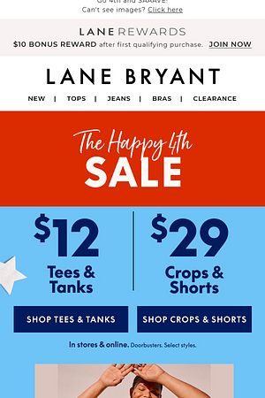 $12 TEES + $29 SHORTS + 50% OFF MORE