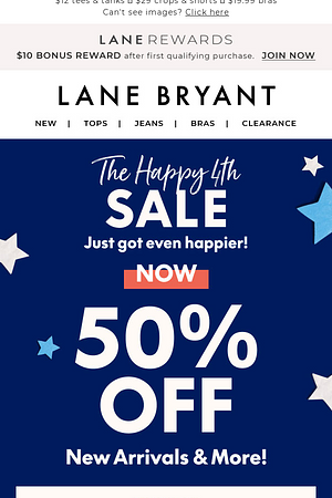 NOW 50% OFF 💥 An even happier HAPPY 4th SALE