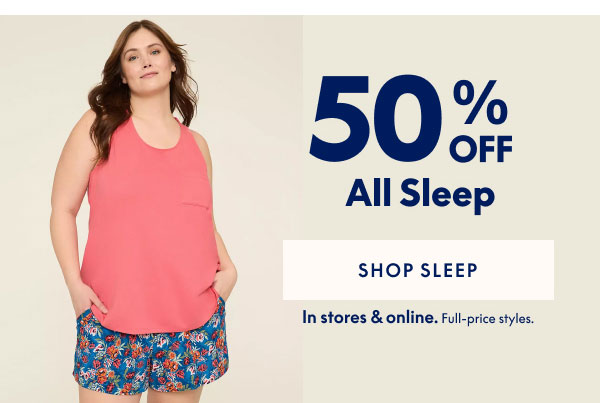 Sleep 50% Off