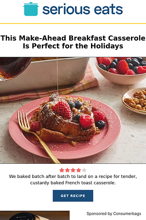 This Make-Ahead Breakfast Casserole Is Perfect for the Holidays