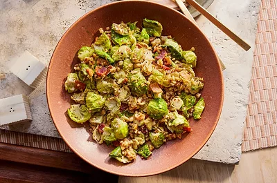 Warm Brussels Sprout Salad