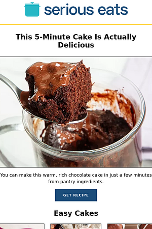 This 5-Minute Cake Is Actually Delicious
