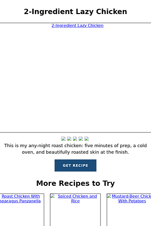 2-Ingredient Lazy Chicken