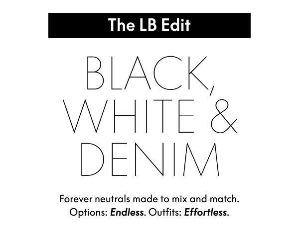 Black, White and Denim