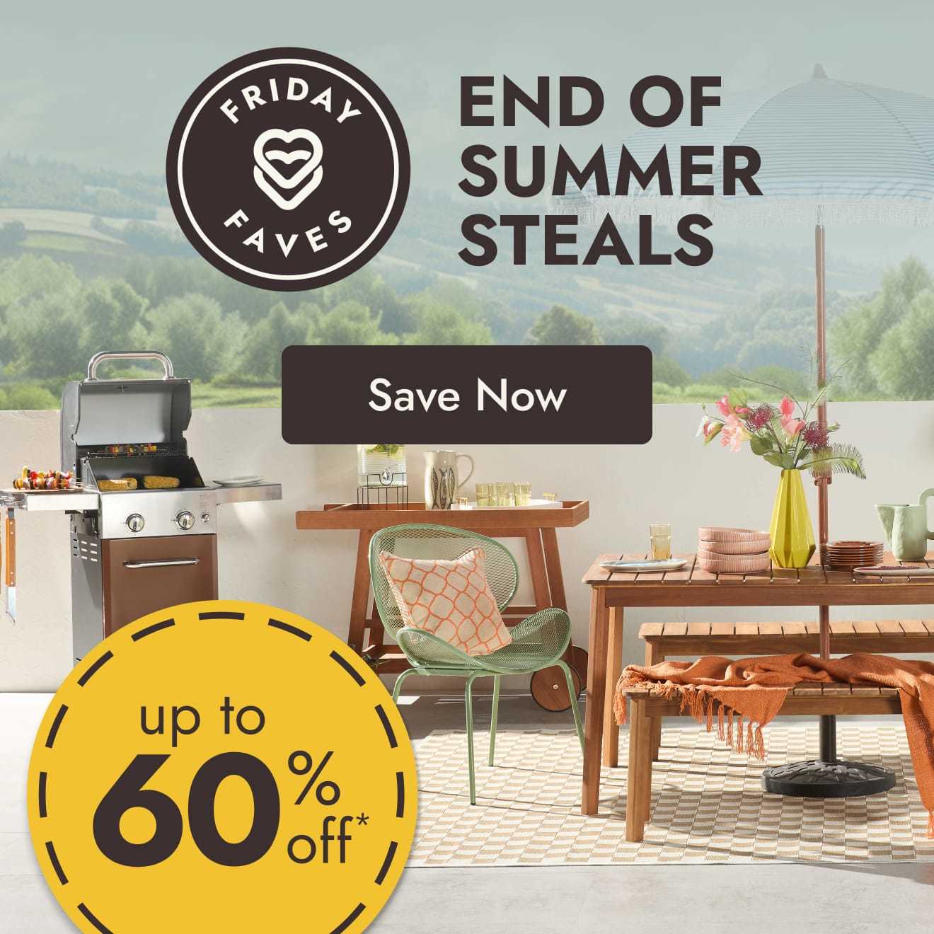 Friday Faves: End-of-summer deals