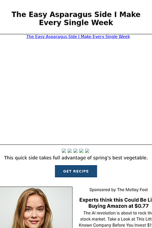 The Easy Asparagus Side I Make Every Single Week