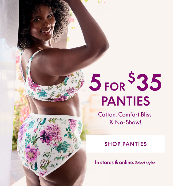 Shop Panties 5 for $35