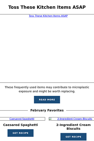 Toss These Kitchen Items ASAP