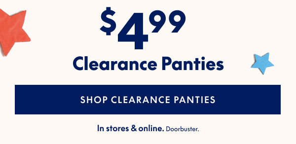 Clearance Panties $4.99
