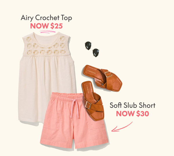 Shop Tops,  Shorts & Crops CTA
