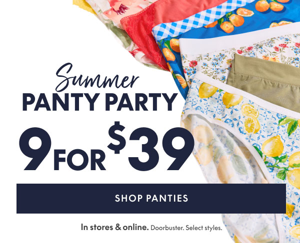 Panties 9 for $39