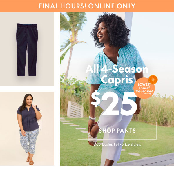 4-Season Capris $25