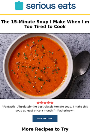 The 15-Minute Soup I Make When I'm Too Tired to Cook