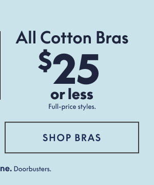 Cotton Bras $25 or Less