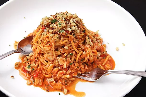 Sweet-and-Spicy Crab Pasta