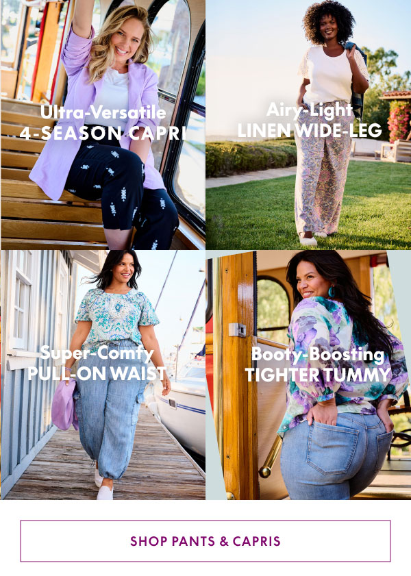 Shop Pants & Capris $35 and Up
