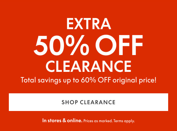 50% Off Clearance