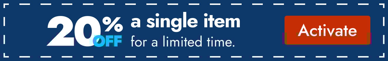 20% off 1 item