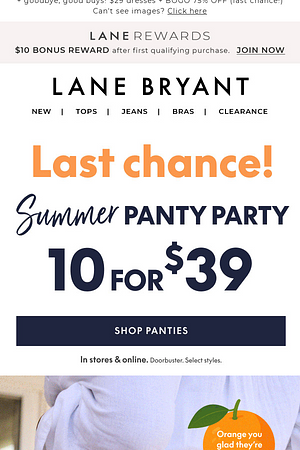 LAST CALL for 10/$39 PANTIES 👋