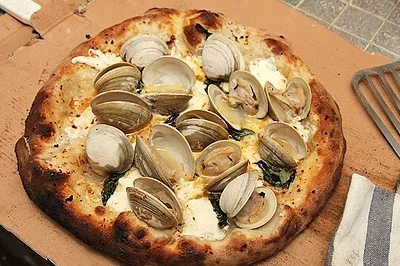Pizza With Fresh Clams