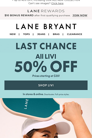 Game over! 50% OFF LIVI ends in minutes
