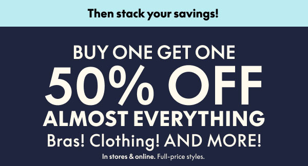 BOGO 50% Off Almost Everything