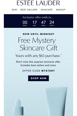 Last Day ⚡ Free Mystery Gift with your purchase.