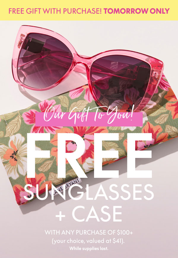 Free Sunglasses in Stores