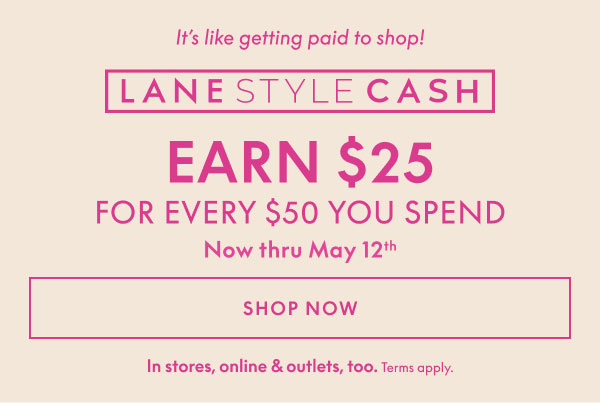 Earn $25 for Every $50 You Spend