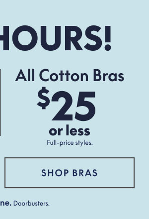Cotton Bras $25 or Less