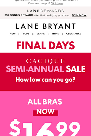 $16.99 BRAS + $3.99 PANTIES! LAST DAYS OF SALE 😳