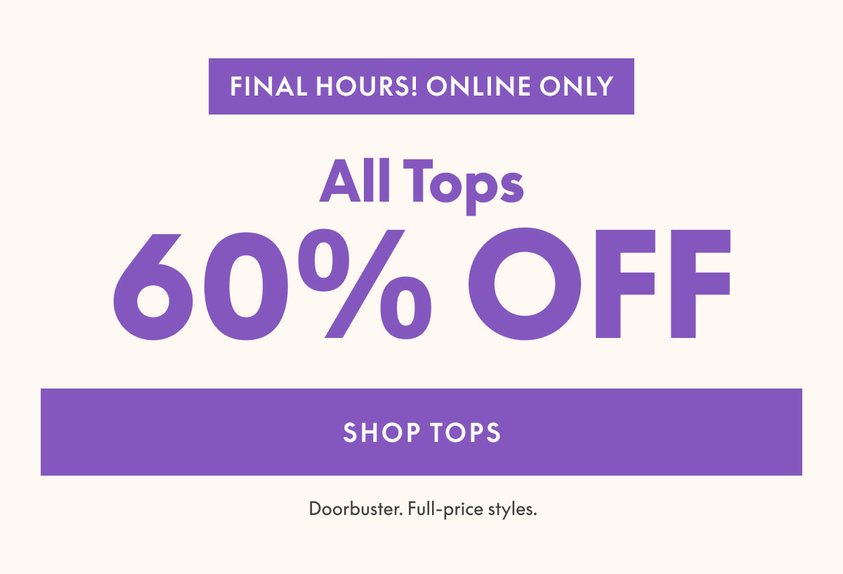 Tops 60% Off