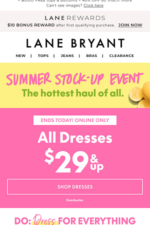 You've got plans. We've got $29 DRESSES!