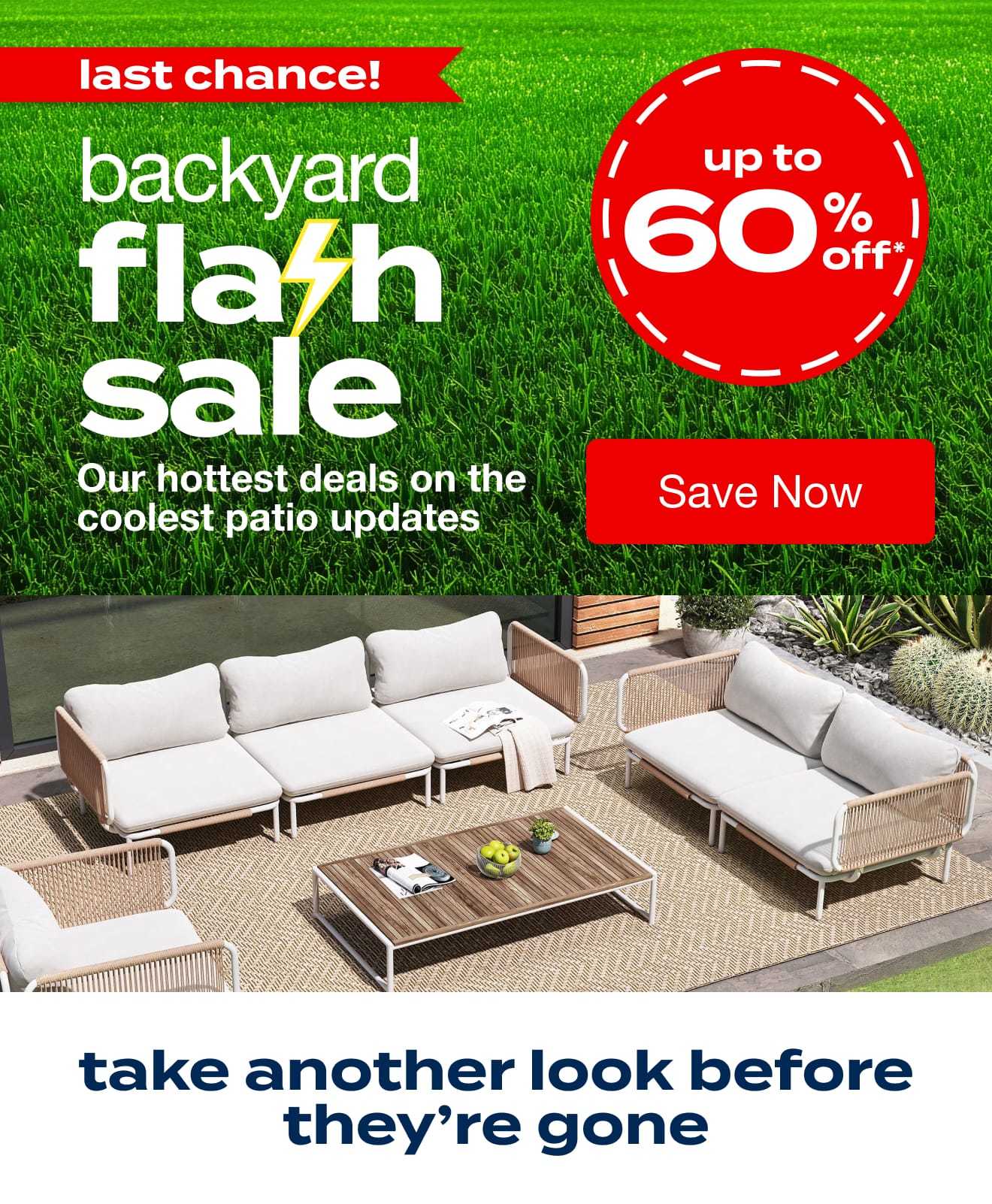Backyard Flash Sale