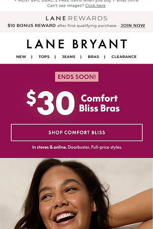 This is bliss: $30 COMFORT BLISS BRAS