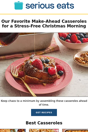 Our Favorite Make-Ahead Casseroles for a Stress-Free Christmas Morning