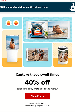 Make a Splash with 40% Off Calendars, Gifts, Photo Books and More!