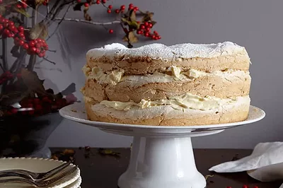 Meringue and Sweet Butter Cake