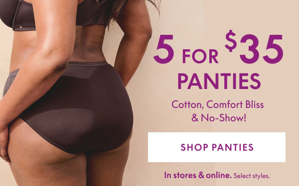 Shop Panties 5 for $35